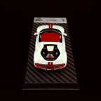 Auto BBR Models 1/43 Ferrari 296 Fiorano White Fuji Glanz Dunkelrot Dach Limitierte Auflage