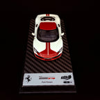 Auto BBR Models 1/43 Ferrari 296 Fiorano White Fuji Glanz Dunkelrot Dach Limitierte Auflage