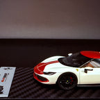 Auto BBR Models 1/43 Ferrari 296 Fiorano White Fuji Glanz Dunkelrot Dach Limitierte Auflage