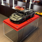 Ferrari F80 Matowy czarny 1:18 z gablotą od BBR Models — limitowana seria 30 szt.