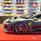 Ferrari F80 Matowy czarny 1:18 z gablotą od BBR Models — limitowana seria 30 szt.