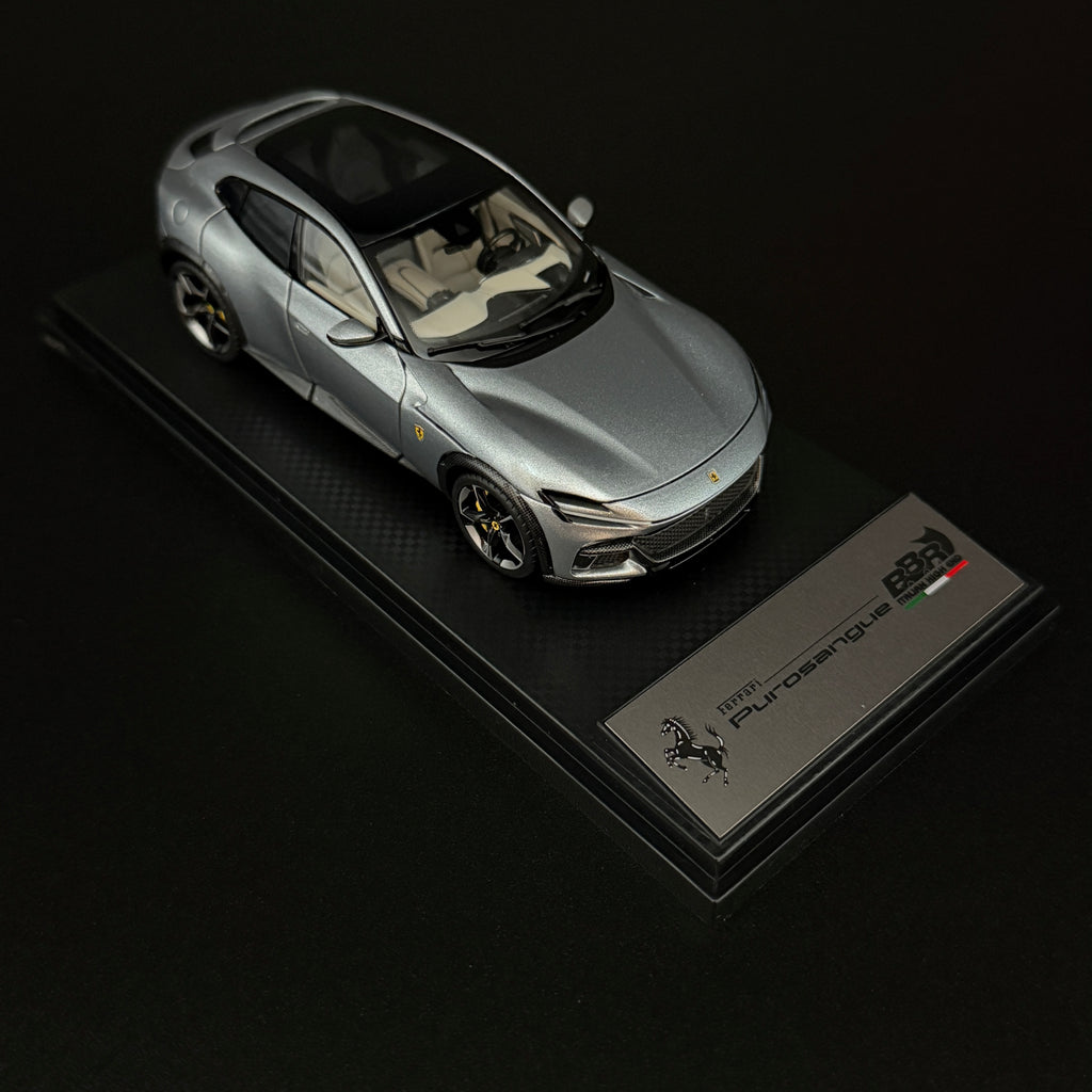 Ferrari Purosangue Panoramadach – Grigio Titanio Maßstab 1:43 von BBR Models