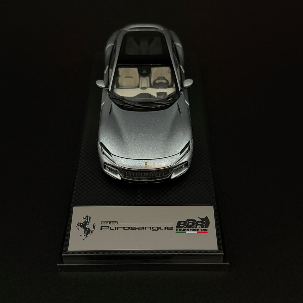 Ferrari Purosangue Panoramadach – Grigio Titanio Maßstab 1:43 von BBR Models
