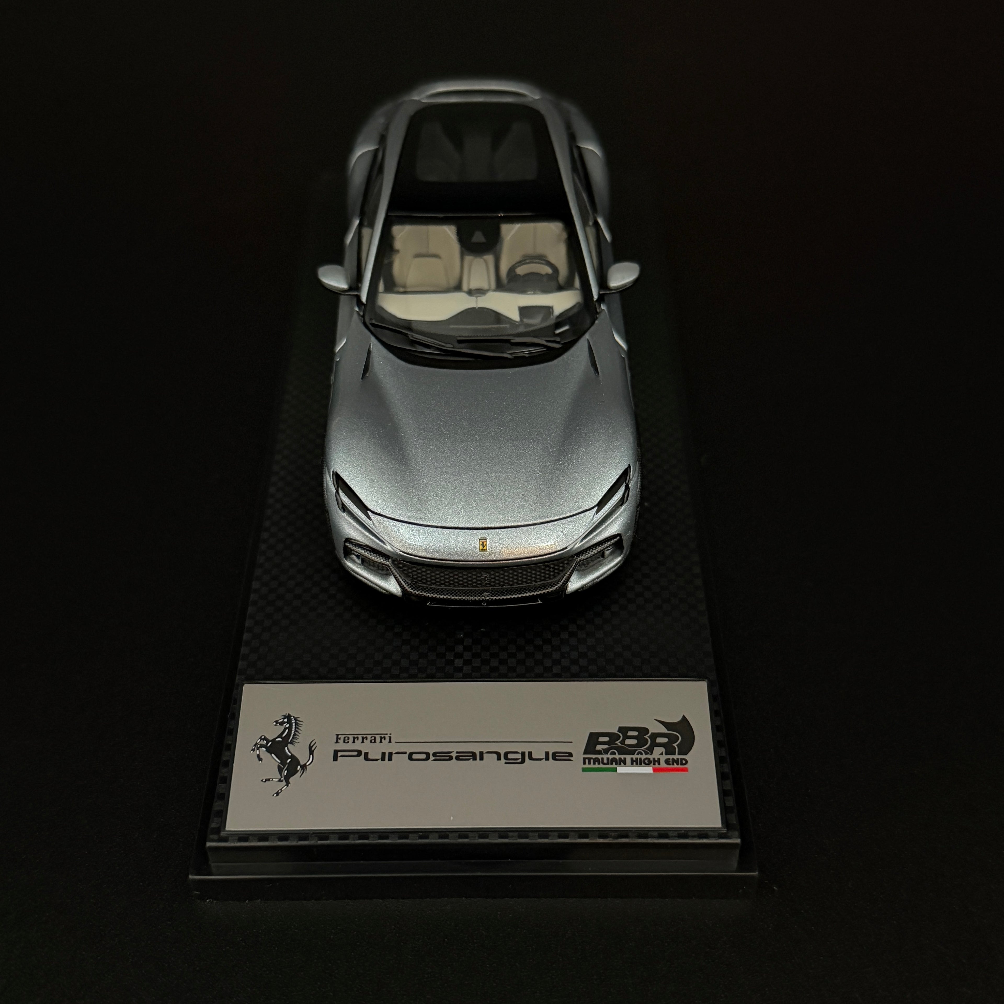 Ferrari Purosangue Panoramadach – Grigio Titanio Maßstab 1:43 von BBR Models