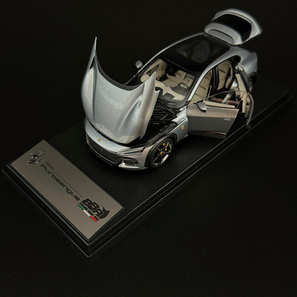 Ferrari Purosangue Panoramadach – Grigio Titanio Maßstab 1:43 von BBR Models