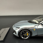 Ferrari Purosangue Panoramadach – Grigio Titanio Maßstab 1:43 von BBR Models