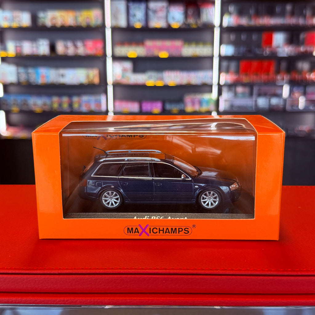 Audi RS6 Avant (C5) 2002 Blue Metallic 1:43 by Maxichamps