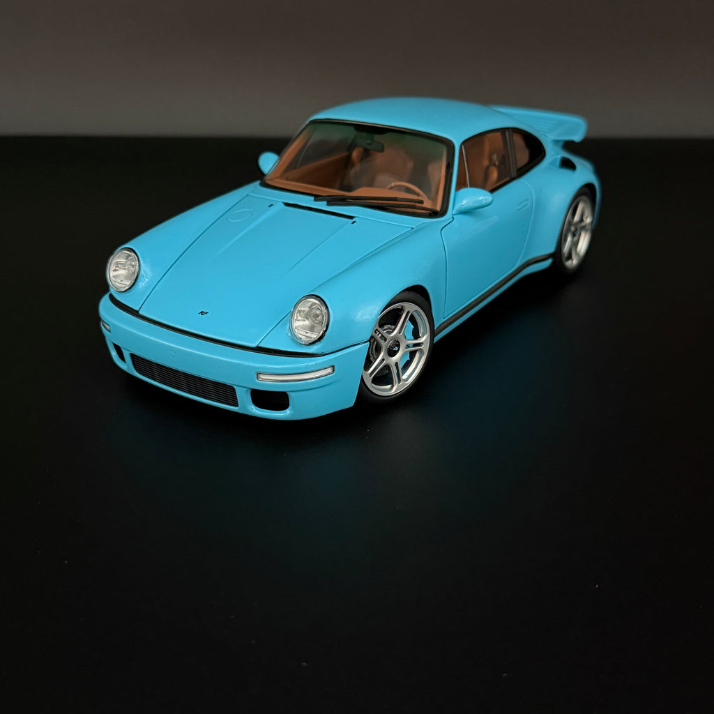 Almost Real Porsche 911 (964) RUF CTR Anniversary Coupé 2017 Bavarian Blue Sky 1:18