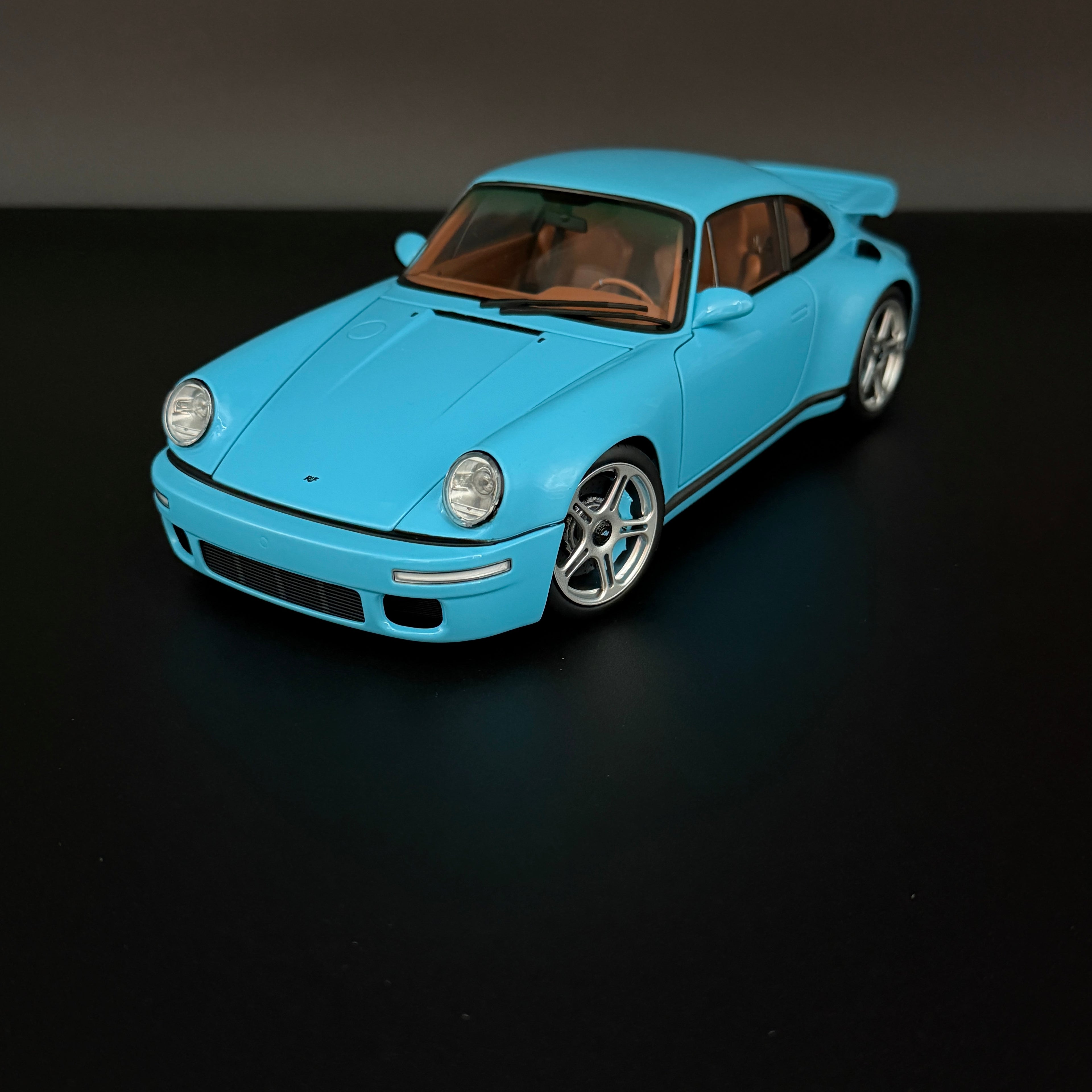 Almost Real Porsche 911 (964) RUF CTR Anniversary Coupé 2017 Bavarian Blue Sky 1:18