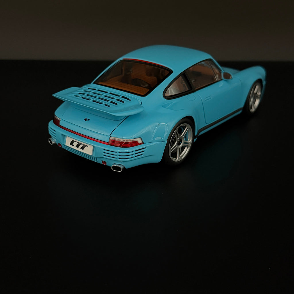 Almost Real Porsche 911 (964) RUF CTR Anniversary Coupé 2017 Bavarian Blue Sky 1:18