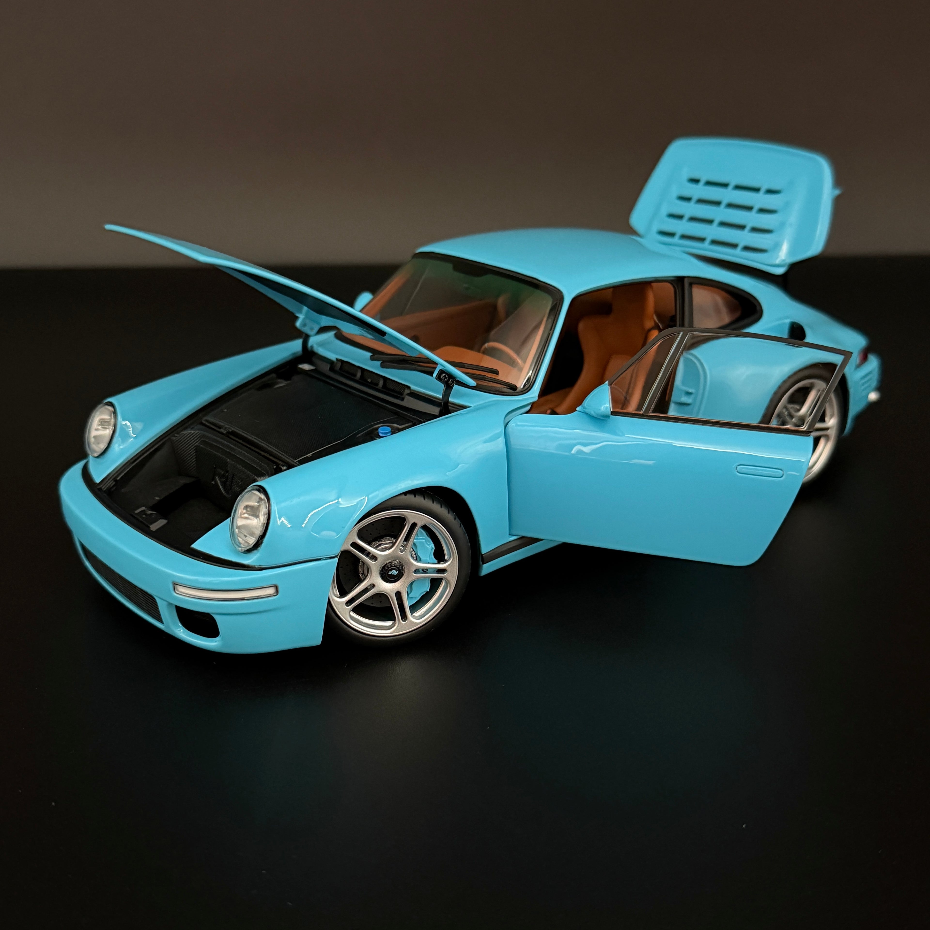 Almost Real Porsche 911 (964) RUF CTR Anniversary Coupé 2017 Bavarian Blue Sky 1:18