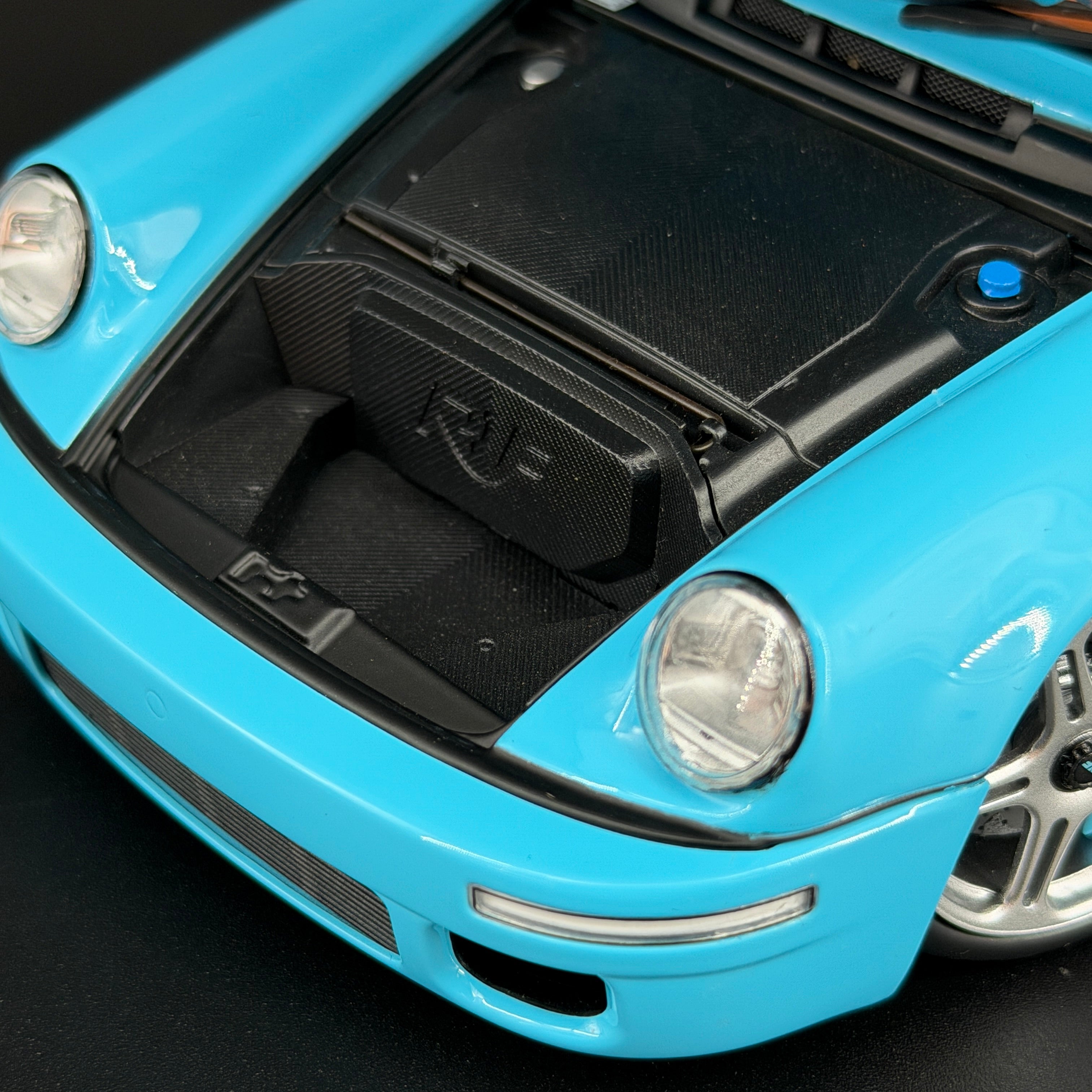 Almost Real Porsche 911 (964) RUF CTR Anniversary Coupé 2017 Bavarian Blue Sky 1:18