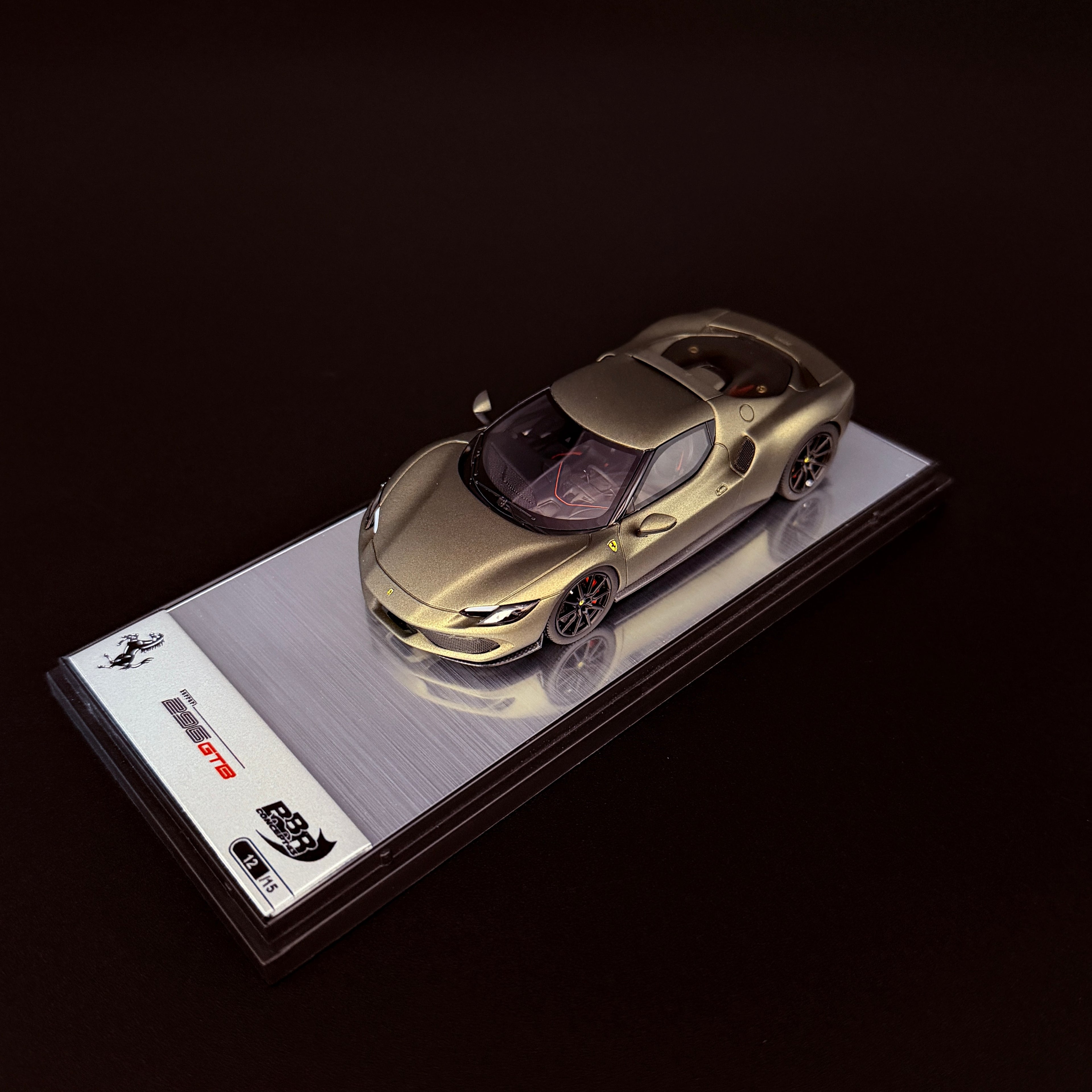 Modellauto BBR Models 1/43 Ferrari 296 Verde Manzoni Matt, Limitiert 15 Stk.