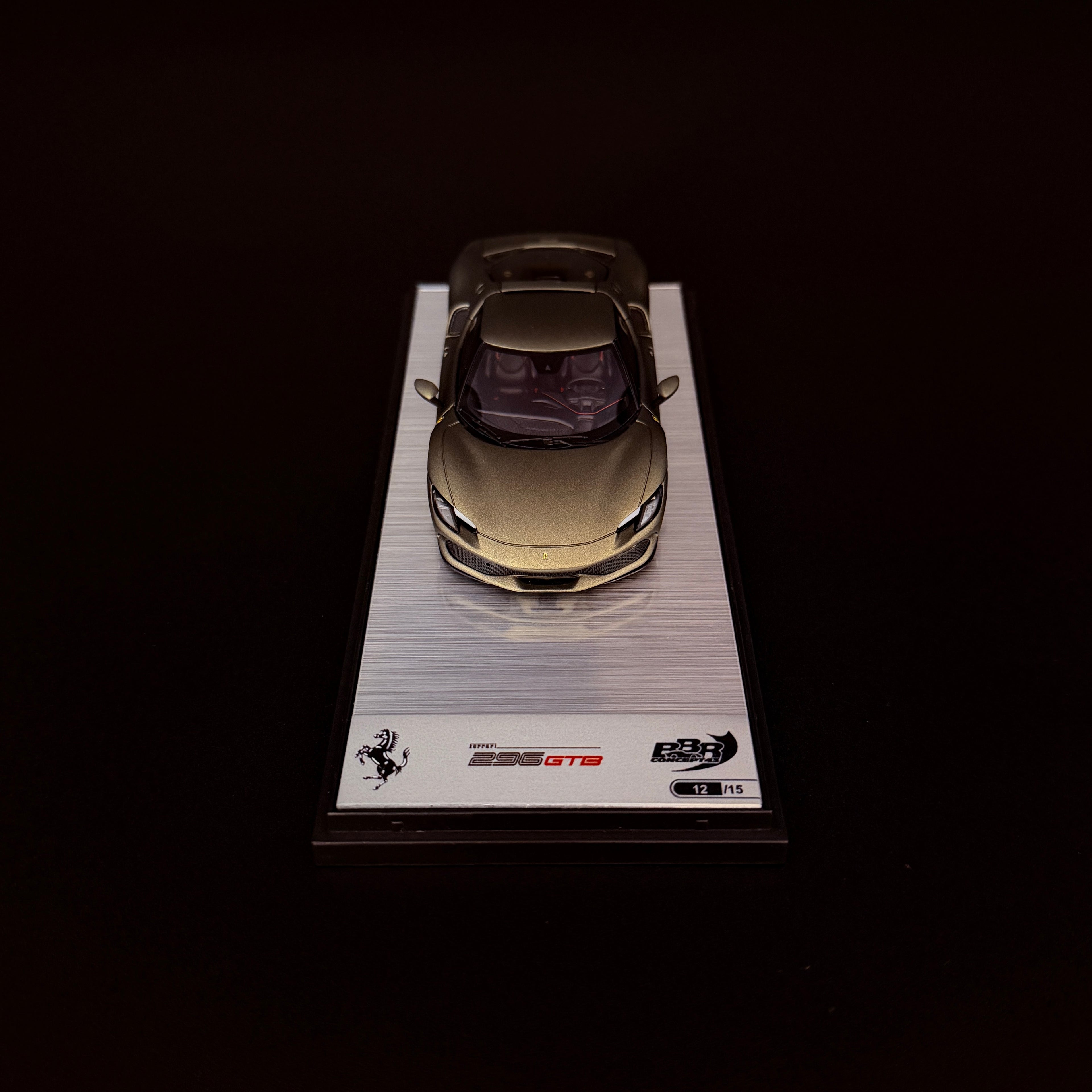 Modellauto BBR Models 1/43 Ferrari 296 Verde Manzoni Matt, Limitiert 15 Stk.