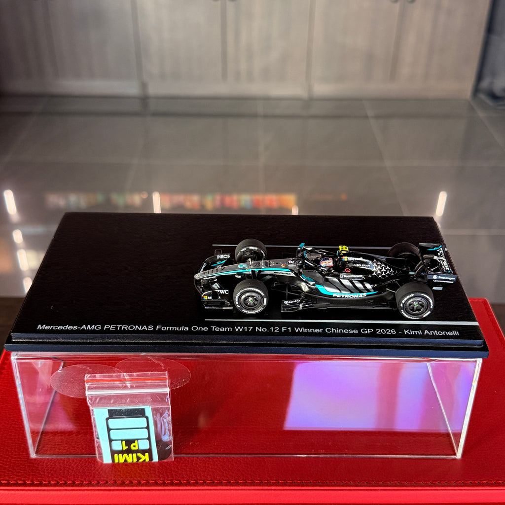 Vítěz Velké ceny Číny 2026 Kimi Antonelli Mercedes-AMG Petronas W17 č. 12 v měřítku 1:43 od Spark