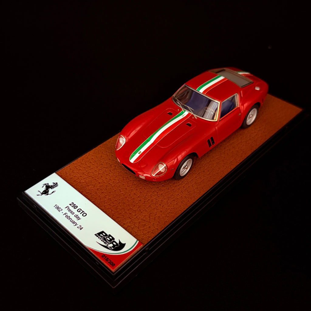 1/43 BBR Ferrari 250 GTO Press Day 1962 Italian Stripe Red
