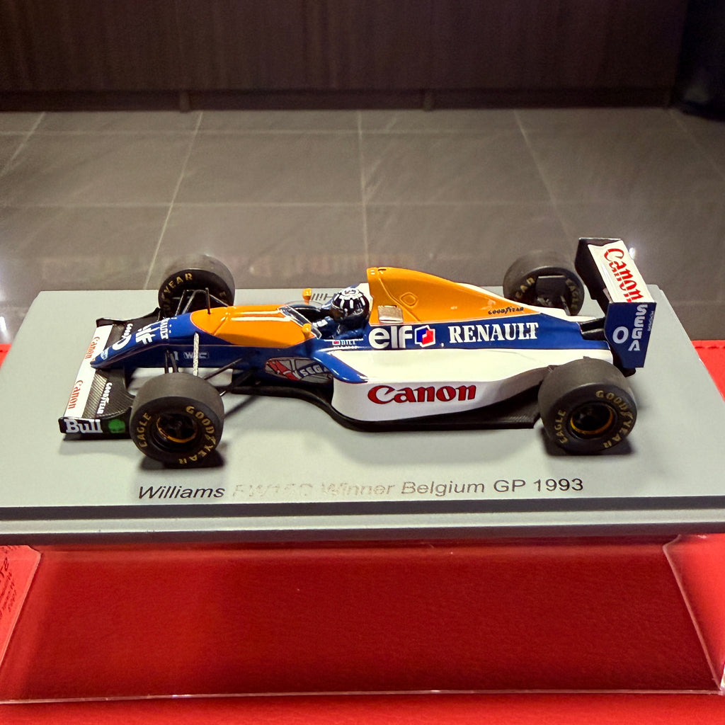 Vítěz Velké ceny Belgie 1993 Damon Hill Williams FW15C 1:43 od Spark