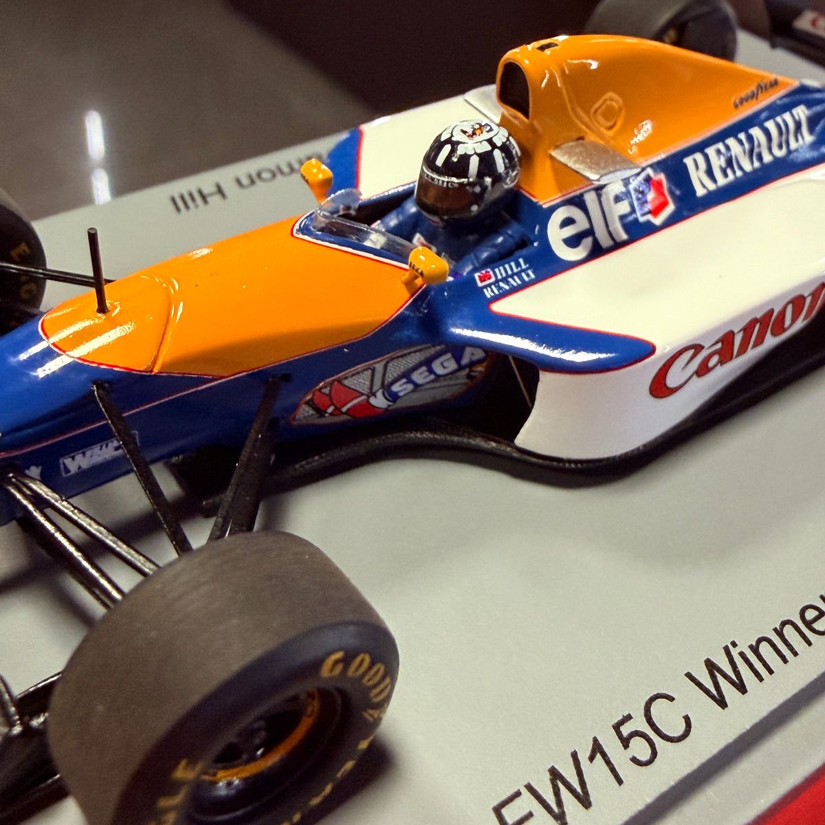 Vítěz Velké ceny Belgie 1993 Damon Hill Williams FW15C 1:43 od Spark