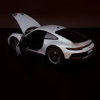 Modellauto Norev 1/18 Porsche 911 Dakar 2023 Ice Grey Metallic