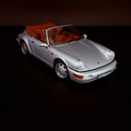 Porsche 911 964 Carrera 2 Cabriolet 1990 Silber Norev 1/18 Automodell