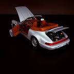 Porsche 911 964 Carrera 2 Cabriolet 1990 Silber Norev 1/18 Automodell