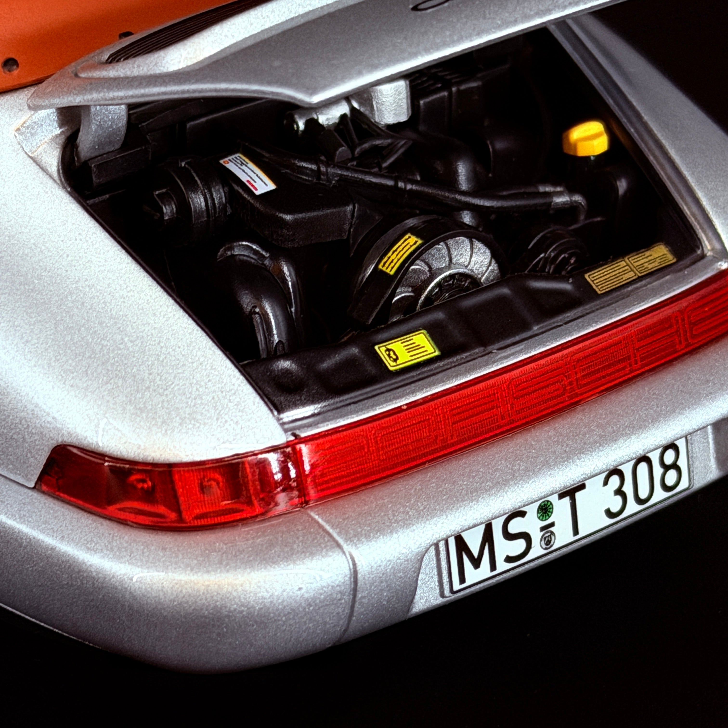 Porsche 911 964 Carrera 2 Cabriolet 1990 Silber Norev 1/18 Automodell
