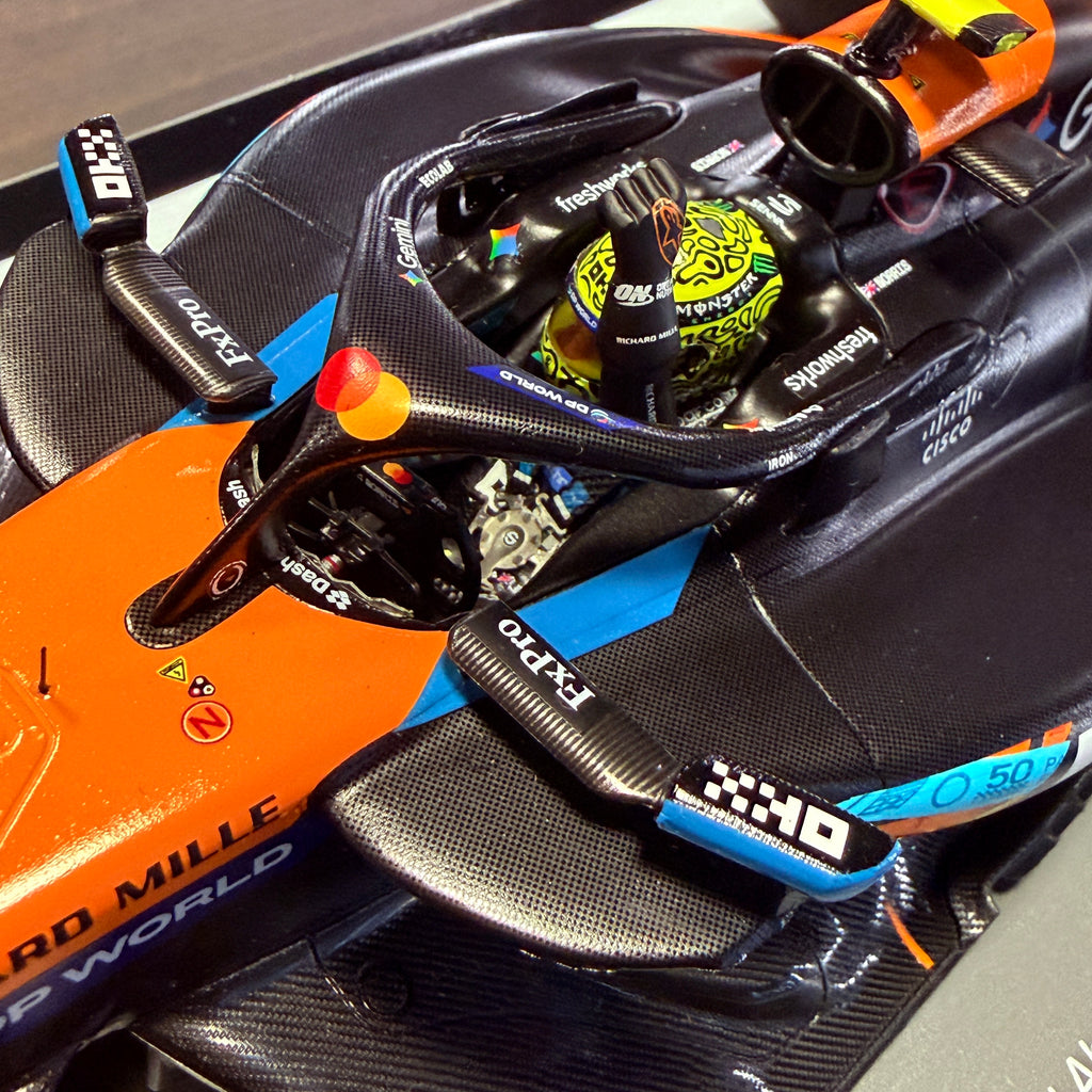 McLaren MCL39 br. 4 Lando Norris Abu Dhabi GP 3. 2025 1:18 tvrtke Spark