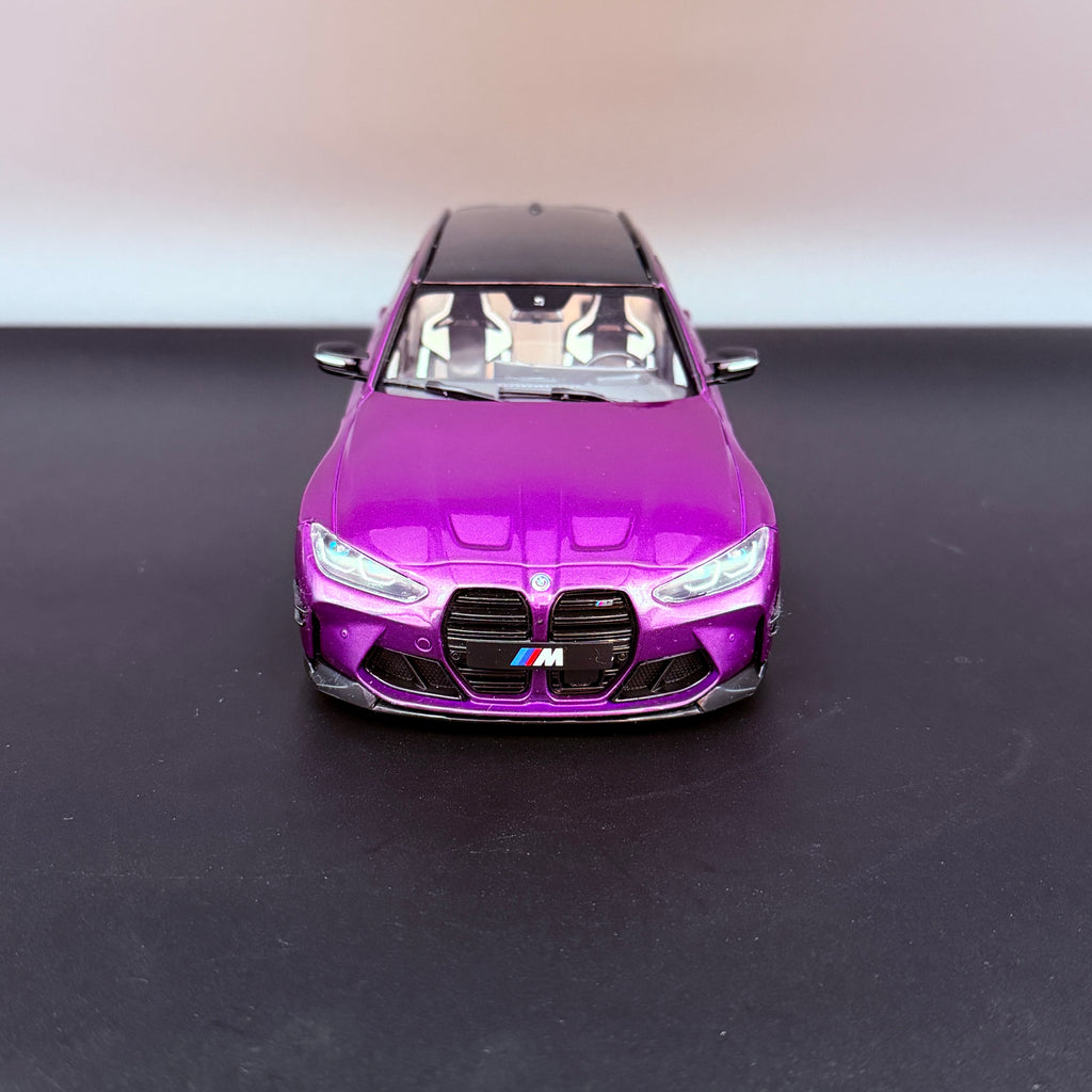 BMW M3 Competition M xDrive Touring 2024 – Twilight Purple Pearl Metallic Maßstab 1:18 von Solido