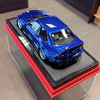 BMW E36 LTO Sedan Turbo od Khyzyla Saleema Avus Blue 2023 – 1:18 OttOmobile