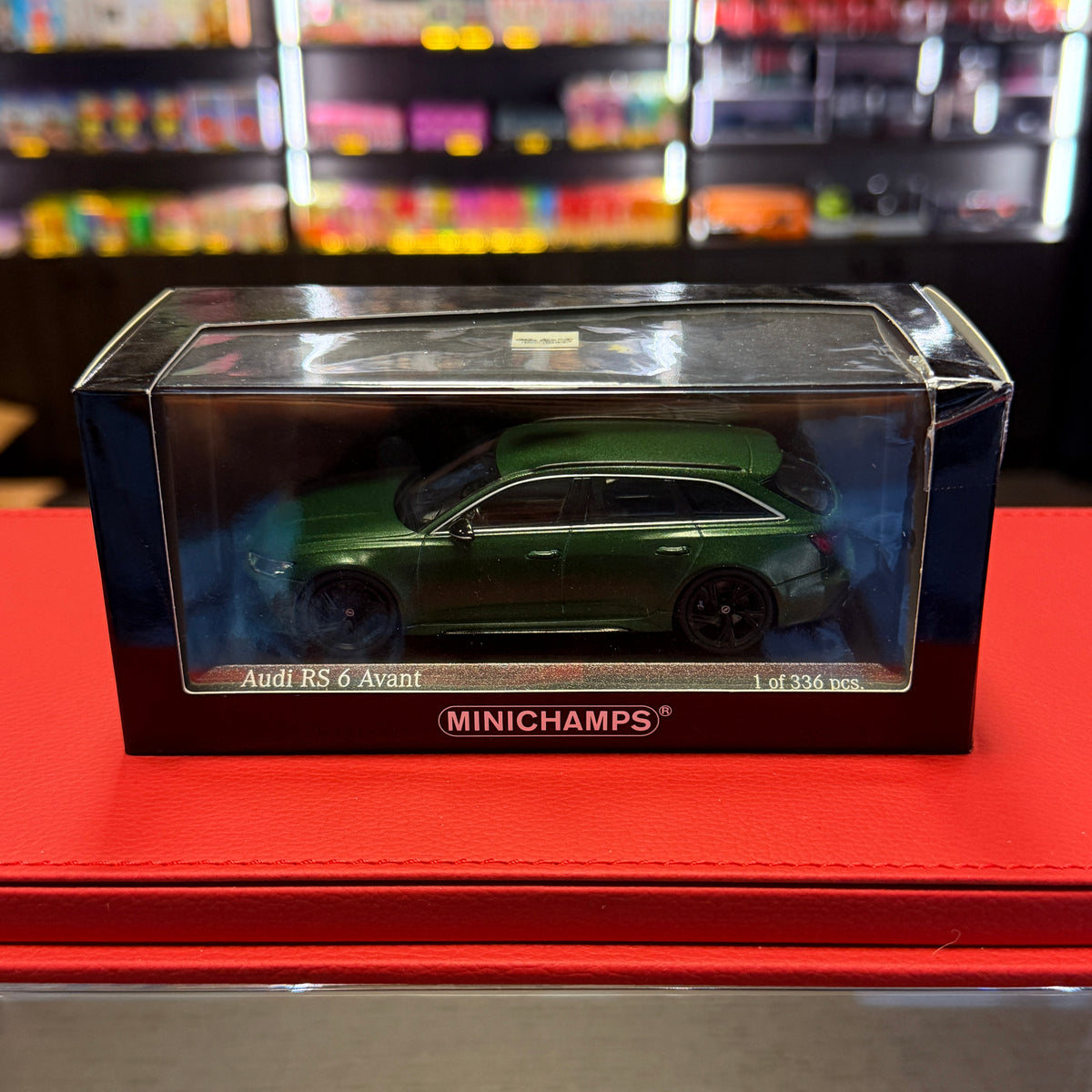 Audi RS 6 Avant (C8) 2019 Matt Sonoma Green 1:43 by Minichamps