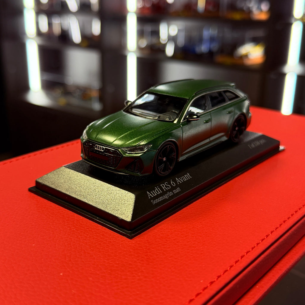 Audi RS 6 Avant (C8) 2019 Matt Sonoma Green 1:43 by Minichamps