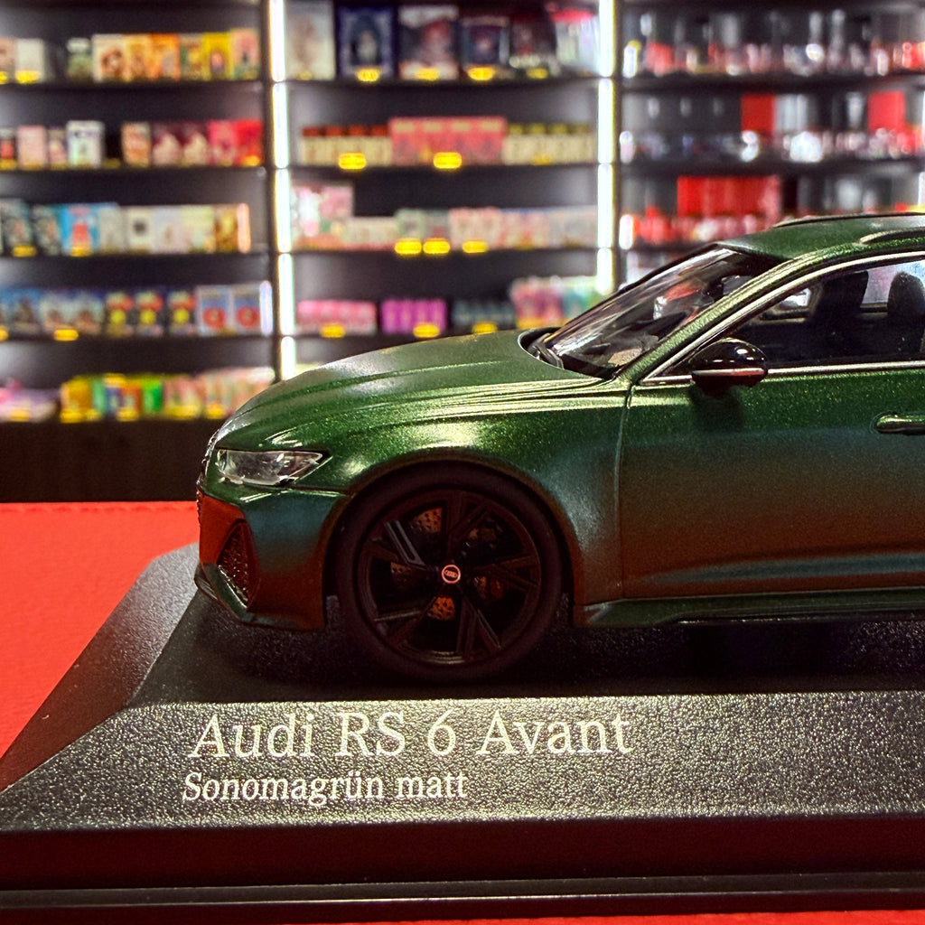 Audi RS 6 Avant (C8) 2019 Matt Sonoma Green 1:43 by Minichamps