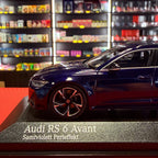 2019 m. „Audi RS 6 Avant“ (C8), metalik violetinė, 1:43, „Minichamps“