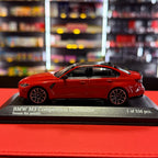 BMW M3 Competition G80 2020 raudona metalinė spalva 1:43, Minichamps