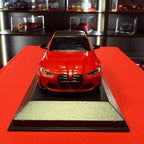 BMW M3 Competition G80 2020 raudona metalinė spalva 1:43, Minichamps