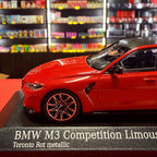 BMW M3 Competition G80 2020 raudona metalinė spalva 1:43, Minichamps