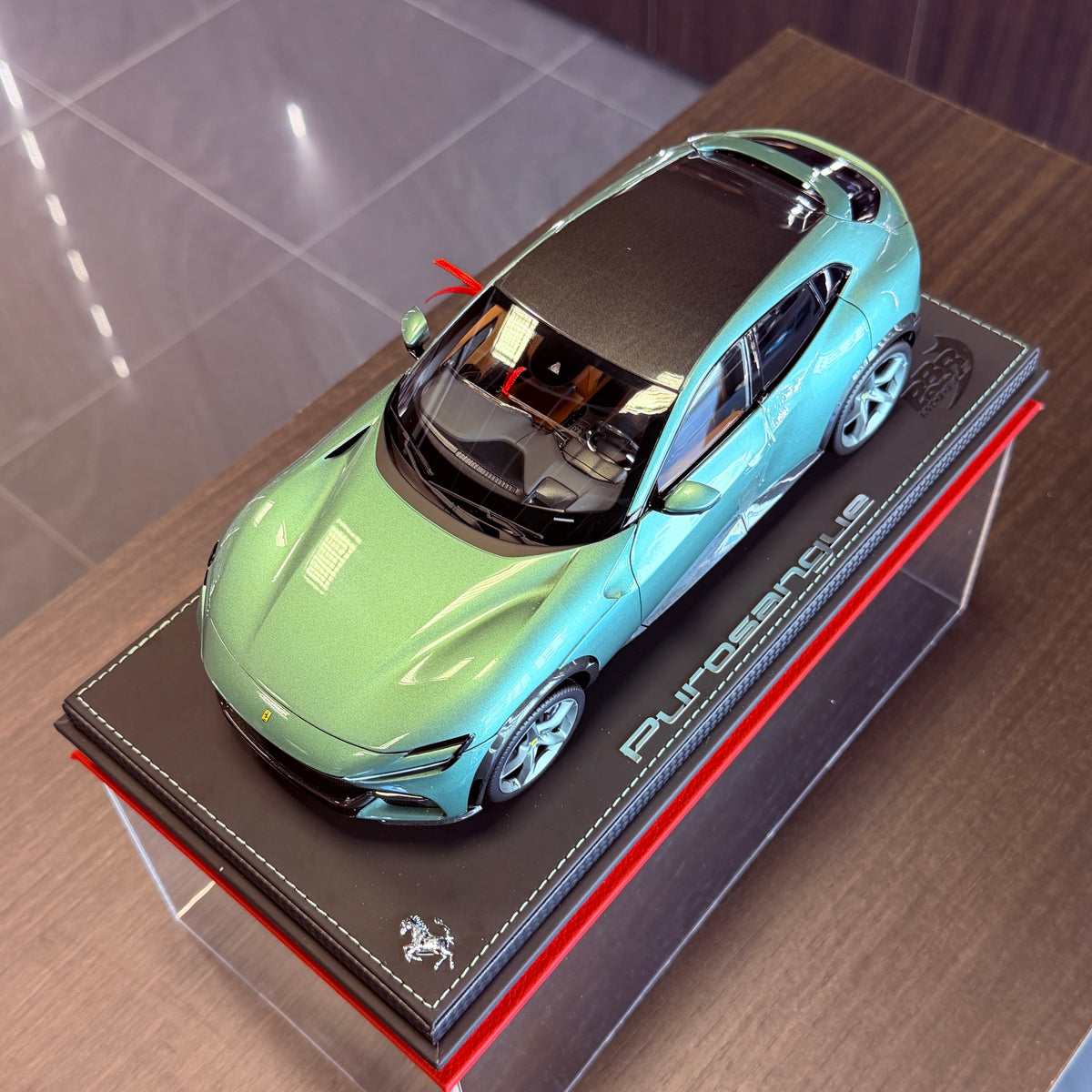 Ferrari Purosangue Verde Dora 1:18 – BBR Luxury Pack Limited 40