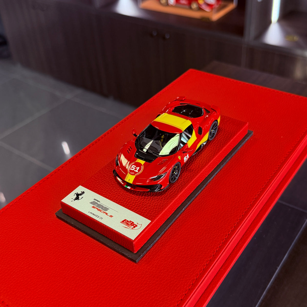 Ferrari 296 Speciale-lakering nr. 51 1:43 – BBR Premium, begrænset oplag på 20 stk.