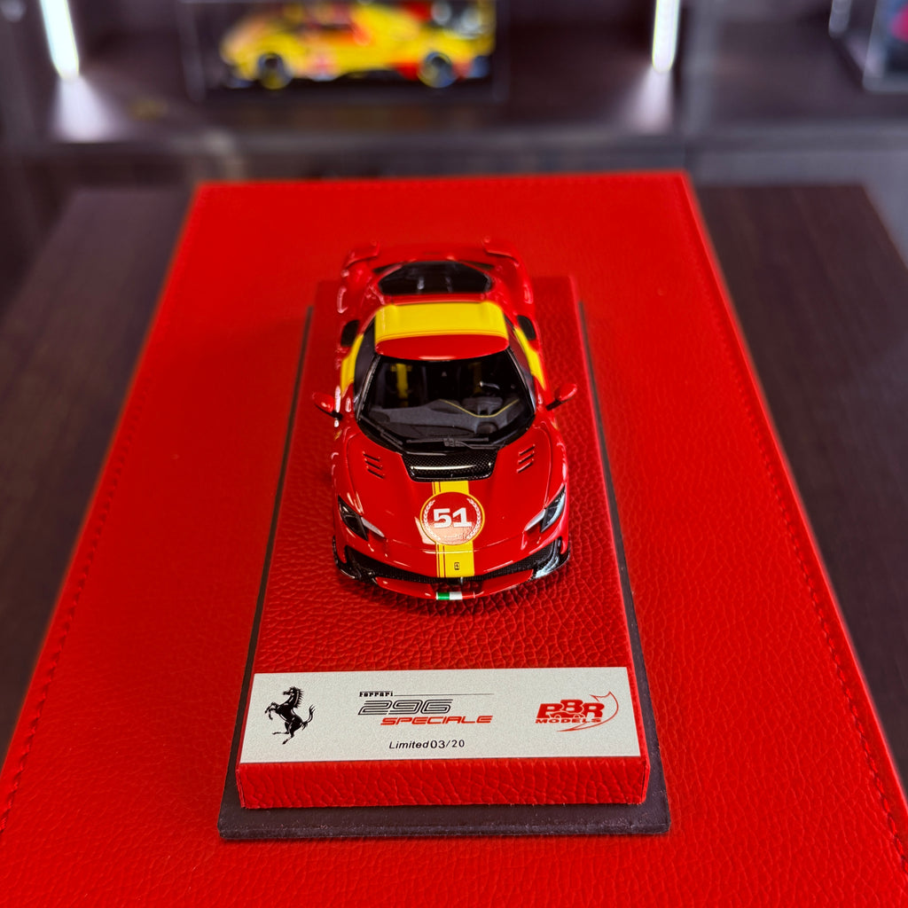 Ferrari 296 Speciale-lakering nr. 51 1:43 – BBR Premium, begrænset oplag på 20 stk.