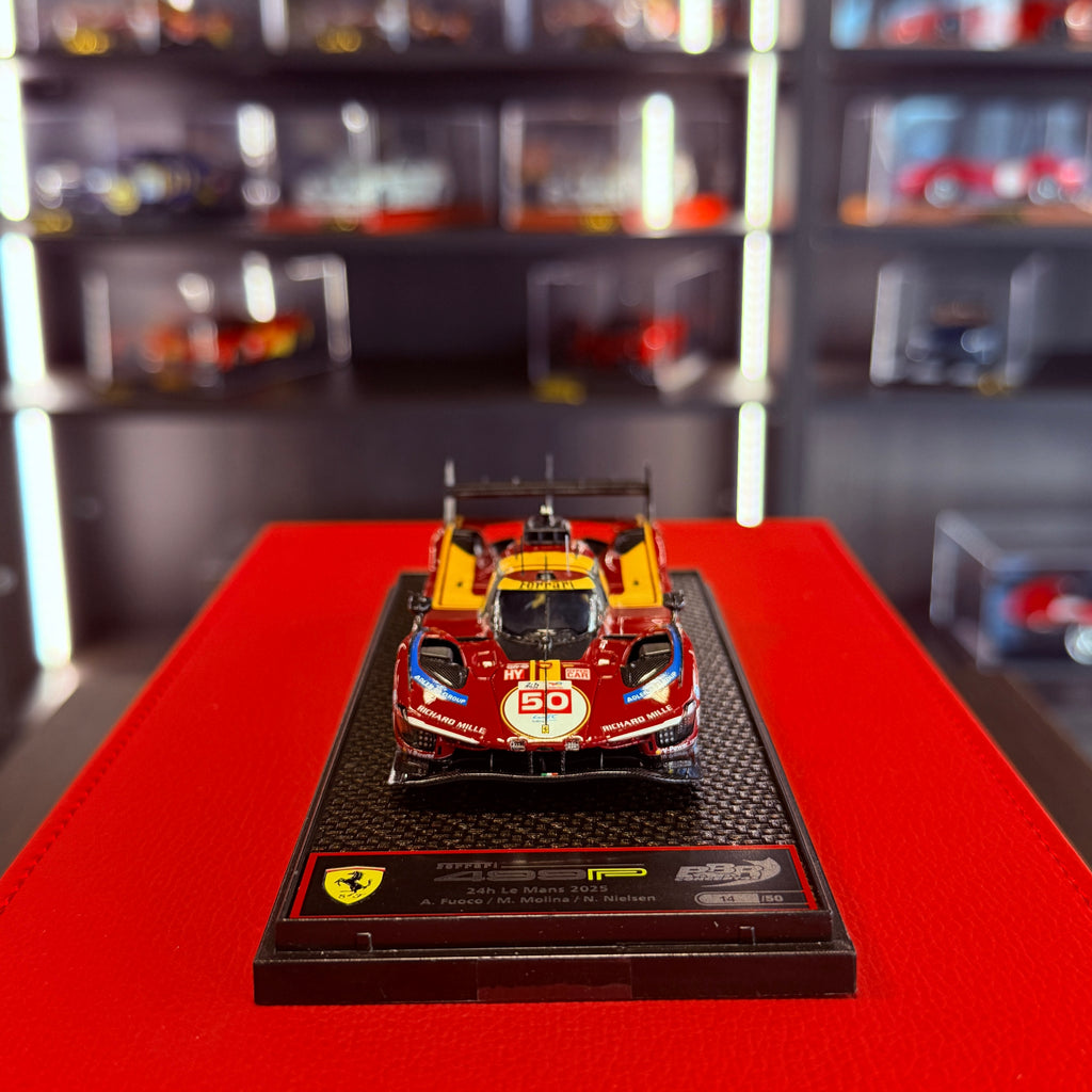 Ferrari 499P N.º 50 Le Mans 2025 P4 1:43 – BBR Edição limitada de 50 unidades