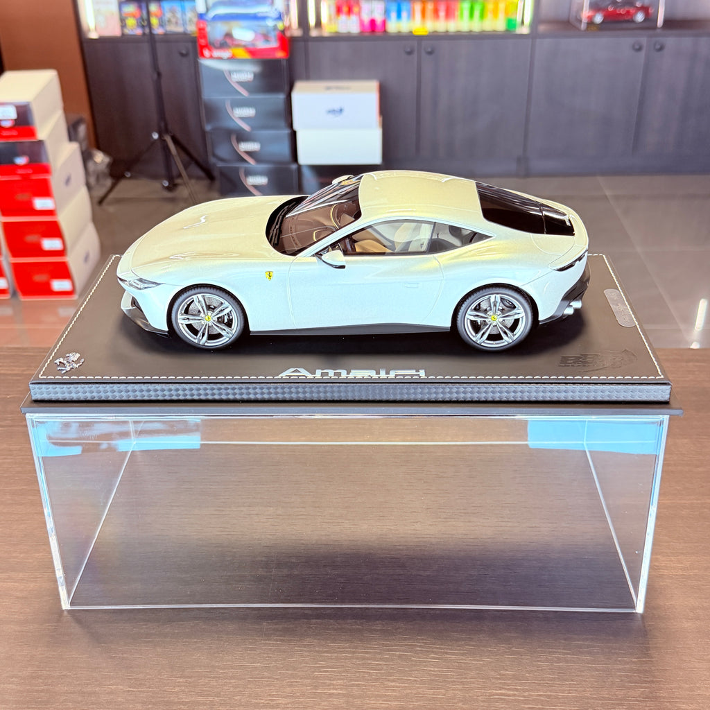 Ferrari Amalfi Grigio Abu Dhabi 1:18 Scale with Display Case by BBR Models (Limited 12 pcs.)