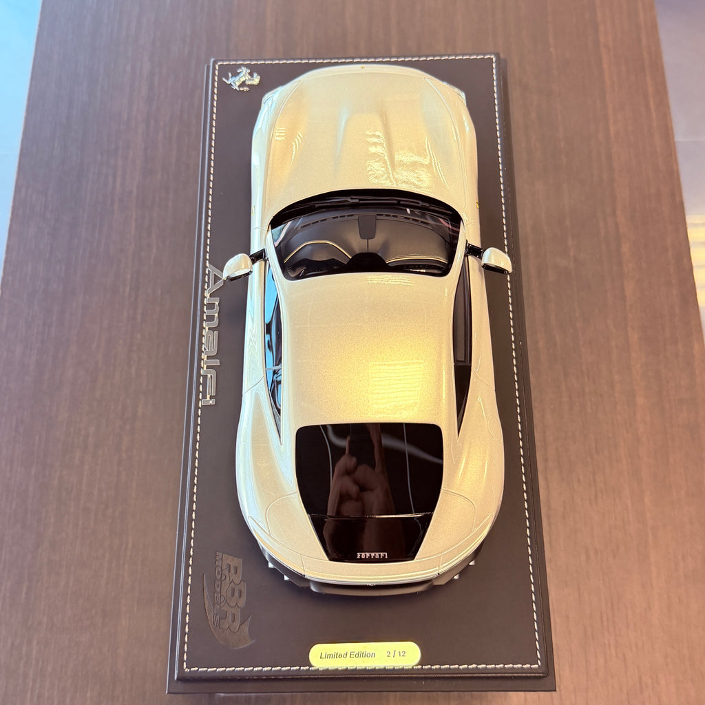 Ferrari Amalfi Grigio Abu Dhabi 1:18 Scale with Display Case by BBR Models (Limited 12 pcs.)