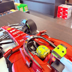 Ferrari SF-25 Miami Grand Prix 2025 Lewis Hamilton #44 1:18 Scale with Display Case by BBR Models