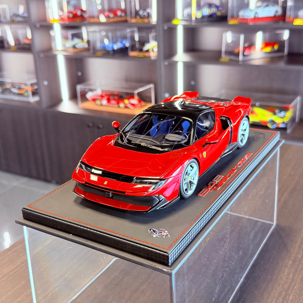 Ferrari 849 Testarossa Rosso Fiammante Press Version Limited Edition 1:18 Scale with Display Case by BBR Models