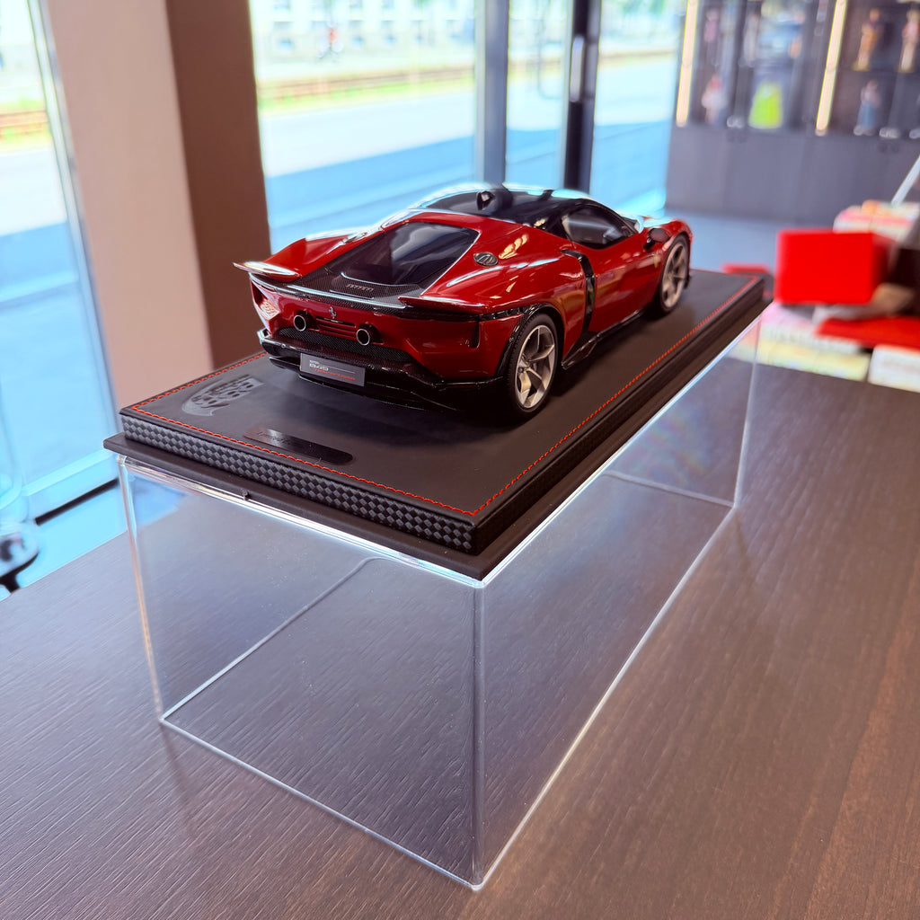 Ferrari 849 Testarossa Rosso Fiammante Press Version Limited Edition 1:18 Scale with Display Case by BBR Models