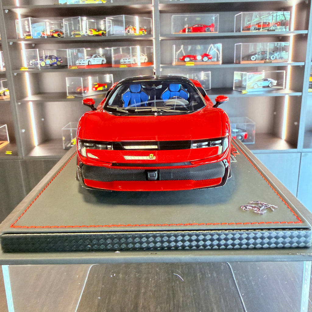 Ferrari 849 Testarossa Rosso Fiammante Press Version Limited Edition 1:18 Scale with Display Case by BBR Models