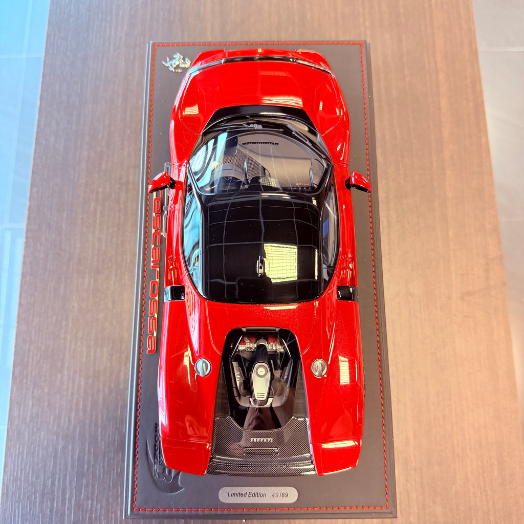 Ferrari 849 Testarossa Rosso Fiammante Press Version Limited Edition 1:18 Scale with Display Case by BBR Models