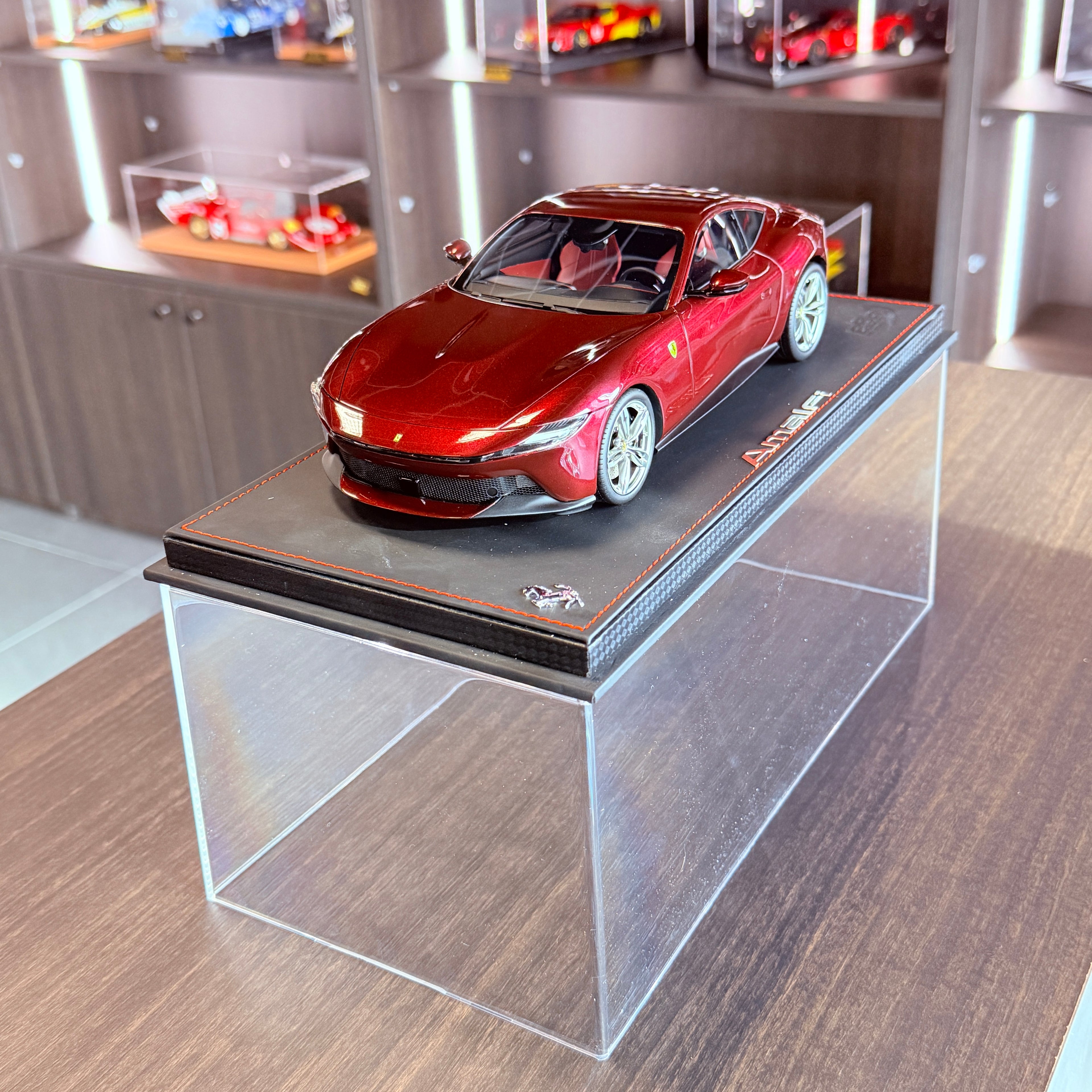 Ferrari Amalfi Rubino Micalizzato Limited Edition 1:18 Scale with Display Case by BBR Models