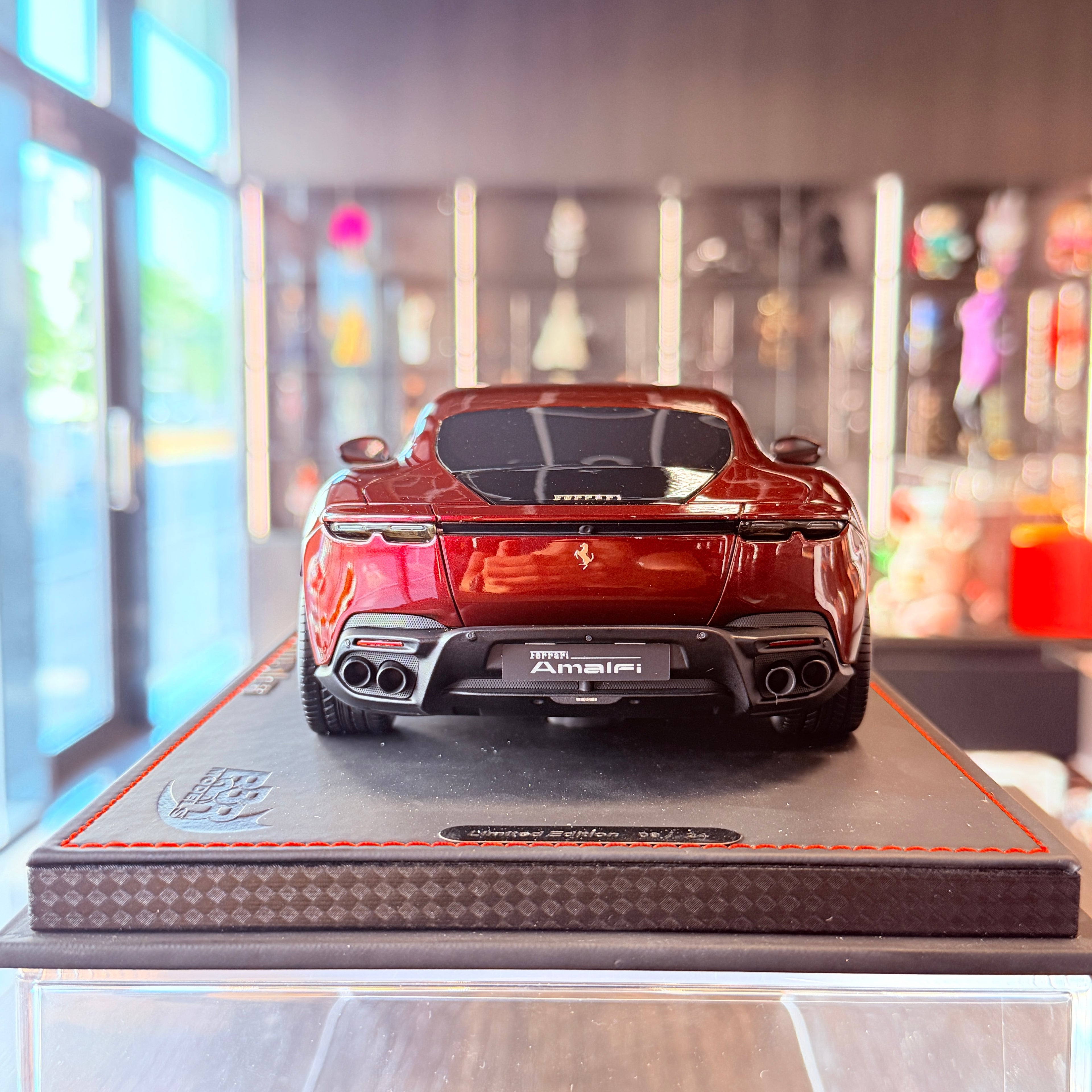 Ferrari Amalfi Rubino Micalizzato Limited Edition 1:18 Scale with Display Case by BBR Models