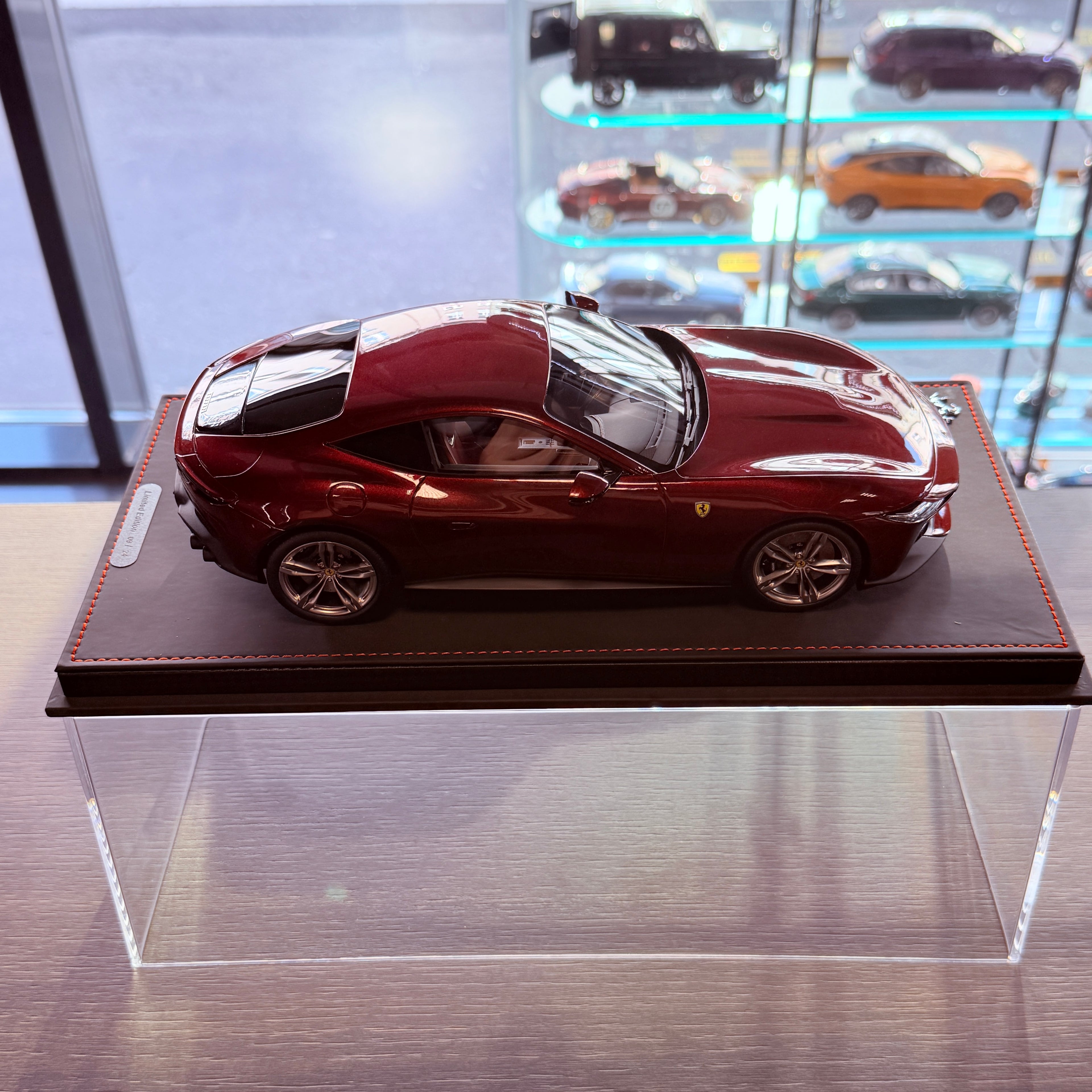 Ferrari Amalfi Rubino Micalizzato Limited Edition 1:18 Scale with Display Case by BBR Models